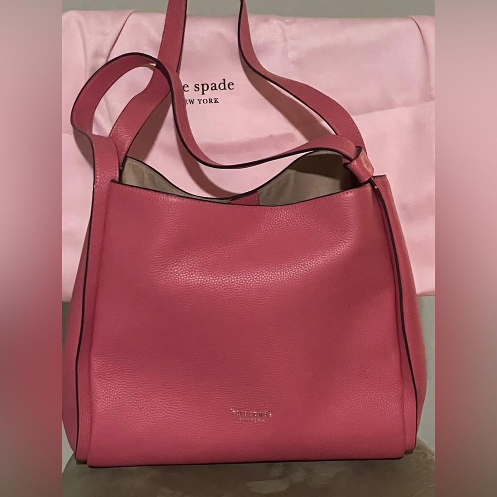 NWOT Kate Spade Knott Large Pink Shoulder Bag